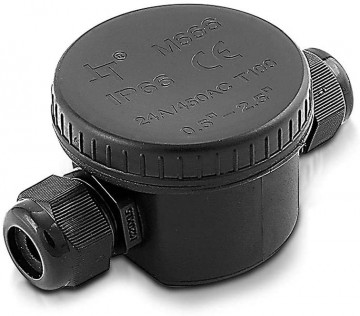 Kabelverdeler - 2 buitenuiteinden - 3-pins - IP66