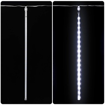 LED Meteoriet regenlichten - 360 LED ijspegels,10 spiralen - 50 cm tubes IP65