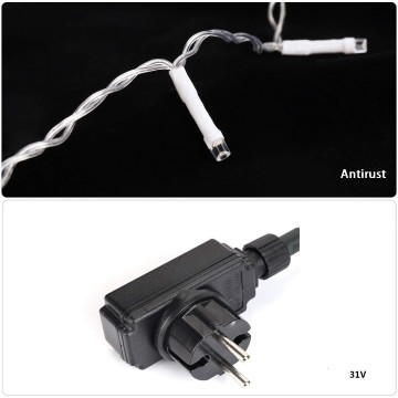 Led lichtsnoer - 3 x 1 meter - warm wit - 150 leds