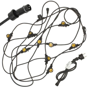 Led prikkabel - 10 lampen - 10 meter lichtsnoer - IP44 Waterdicht - 220 Volt
