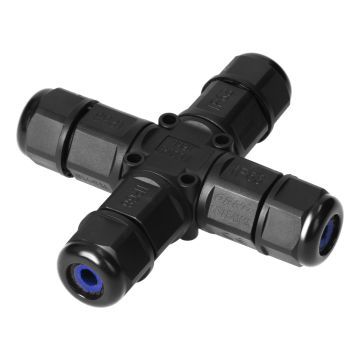 Waterdichte kabelverbinder - UL94 V1 - X splitter - 3x4mm²