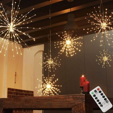 LED hanglamp - Firework effect - IP44 - Met afstandsbediening 