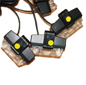 ORANJE bumper flitsers 8 X 2 LED zwaailicht 12v