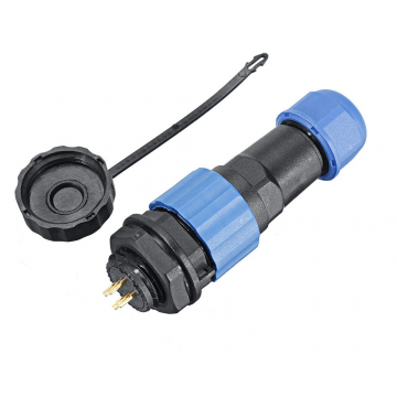 Male + socket - Waterdichte kabelverbinder - 4 aderig - IP68