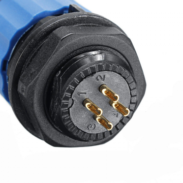 Male + socket - Waterdichte kabelverbinder - 4 aderig - IP68