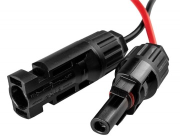 Krokodillenbek laadkabel - MC4 connector - Male + female