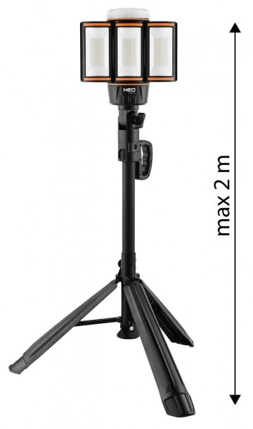 LED schijnwerper op statief - Oplaadbaar - 5000 Lumen