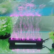 Aquarium LED licht met luchtgordijn PAARS 16cm