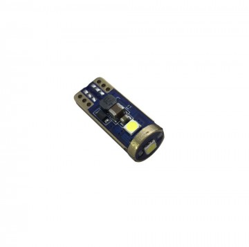 T10 LED - CANBUS - Ultra fel - 3SMD - 12V - Wit - Per stuk