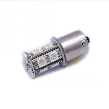 BA15S LED 13-SMD ORANJE 5050 - 12V LED lamp