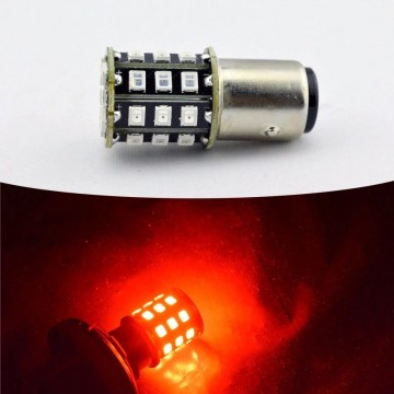 ROOD - BA15S - LED - 33 SMD - 2835 - 12V