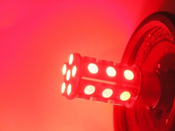 BA15S LED 13-SMD ROOD 5050 - 12V LED lamp