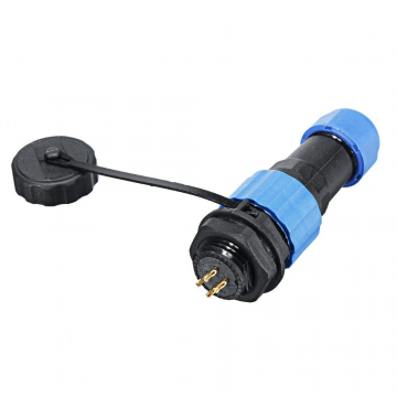 Male + socket - Waterdichte kabelverbinder - 4 aderig - IP68