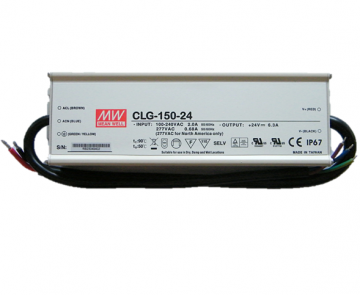 LED driver 24volt 6,3A 150W - 1x Output - IP67 - WATERPROOF - MeanWell