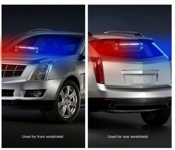 Dashboard flitser - COB LED - Rood / wit - 12 / 24V