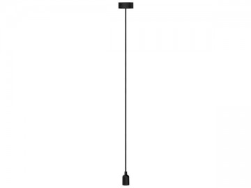 Design lamphouder met E27 fitting - 1 Meter - Zwart