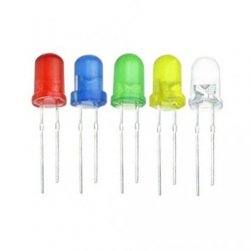 LED Diode - 5mm - Transparant rood - Per stuk