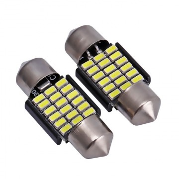 Dome 3014 31mm 18smd wit