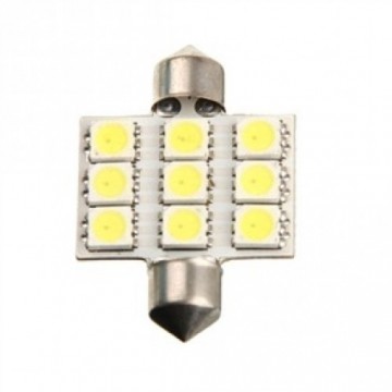 36mm 9 LED C5W SMD auto interieur dome lamp
