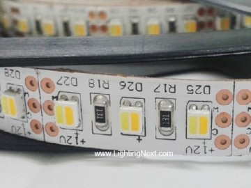 5 meter CCT (Dual white) led strip - 60Leds/m - 12V7