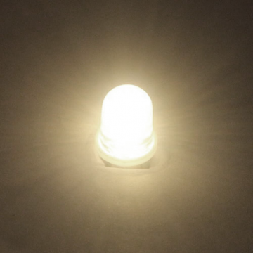 E10 LED lamp - 3V - Koud wit - Met diffuser