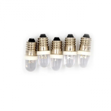 E10 LED lamp - 12V - Wit