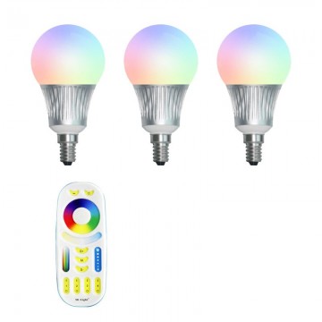 Beginners set - E14 - 3 wifi lampen - Kleur + DUAL WHITE