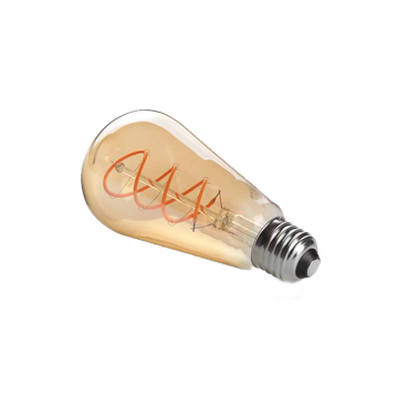E27 filament lamp - Dimbaar - Extra warm wit - 250 Lumen - 4W - ST64