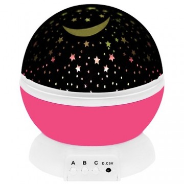 LED nachtlamp - Met projector - Roze