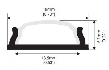 Flexibele strip afmetingen