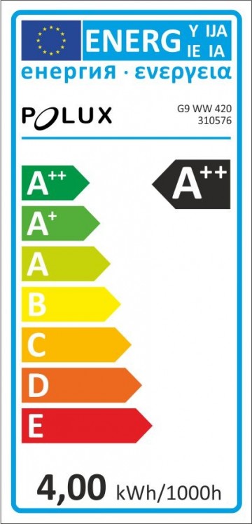 G9 - Warm Wit - 420 Lumen - 4 Watt - COB
