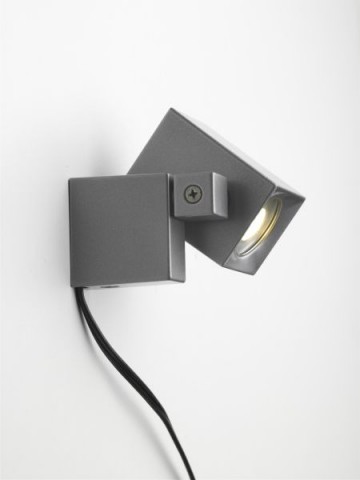 6x LED wand spot - 2 Watt - 12V - Grijs - complete set