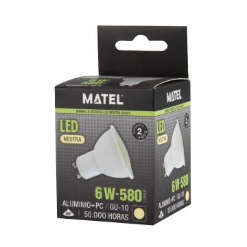 GU10 - Neutraal Wit - 580 Lumen - 6 Watt2