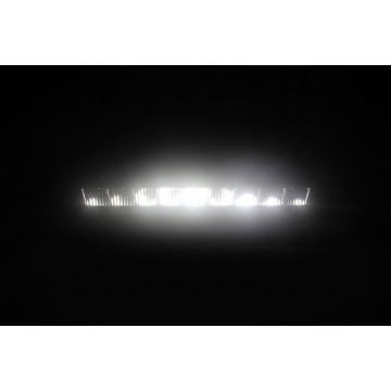 LED bar + waarschuwingslicht - R10 / R65 / R149 - Wit + amber - 12/24V - 35cm