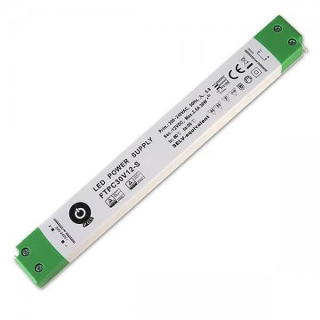 Inbouw driver 12V, 2,5A - 30Watt - Slim - POS