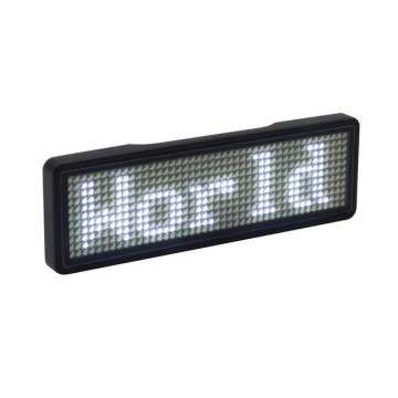 LED naambadge - Bluetooth - Wit