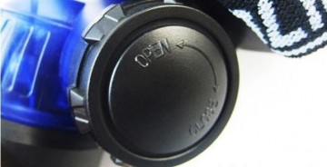 Hoofdlamp 1 LED's Zwart Elastische Hoofdband