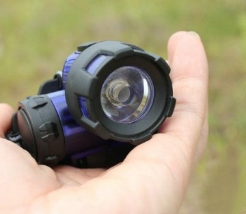 Hoofdlamp 1 LED's Zwart Elastische Hoofdband