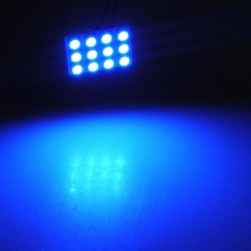 Dome LED Paneel Blauw 12SMD 5050