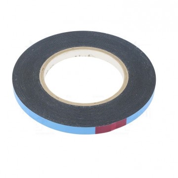 Dubbelzijdig tape - 9mm breed - 10 meter - PE-schuim