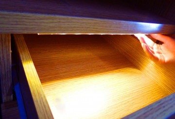 LED keuken lade / kast verlichting - warm wit - sensor - batterijen