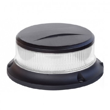 LED Beacon / Dakflitser - 18 LED - R10 / R65 - Oranje (transparante kap) - magnetisch