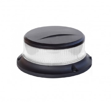 LED Beacon / Dakflitser - 18 LED - R10 / R65 - Oranje (transparante kap) - magnetisch