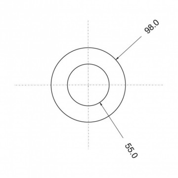 LED achterlicht / remlicht unit rond 12 LEDs