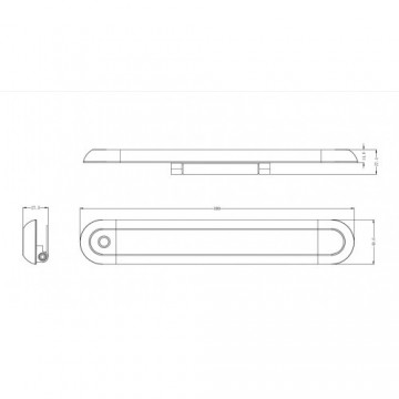 Vrachtwagen interieur lamp - 300mm - 12/24V - Dimbaar