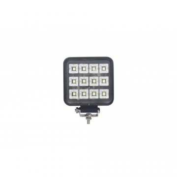 LED SPOT - 12 LED - 12W -  Ingebouwde schakelaar - Vierkant