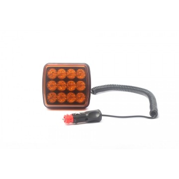 Oranje flitser- 12 LED - 5W - R65 R10 E-keurmerk - Magnetisch