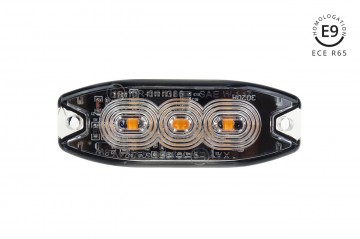 LED flitser - R65 - 19 flits patronen - 3-LED - Oranje - 12-24 Volt - IP67