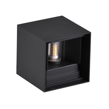 LED gevellamp G9 - 5W - Zwart