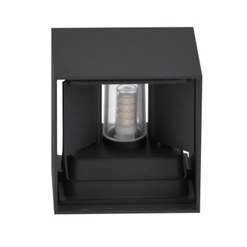 LED gevellamp G9 - 5W - Zwart